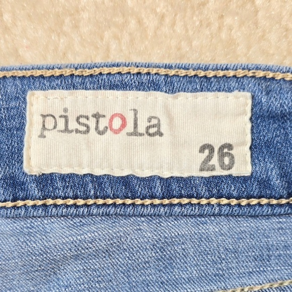 Pistola Denim Jeans Women Size 26 Cropped Raw Hem Style P8480 - Picture 4 of 5